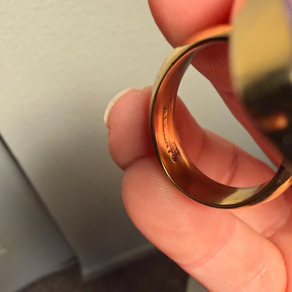 Charles Albert Lavender Agate Marquise Cocktail Ring